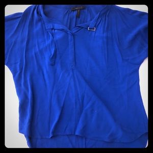 BCBG Maxazria, cobalt blouse